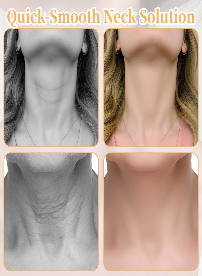 48 قطعة من أشرطة شد الرقبة غير المرئية - أشرطة شد فورية للرقبة والوجه (4 أشرطة شد عالية المرونة + 40 شريطًا بديلًا) - أشرطة بلون البشرة قابلة للتهوية لشد فوري - Image 4